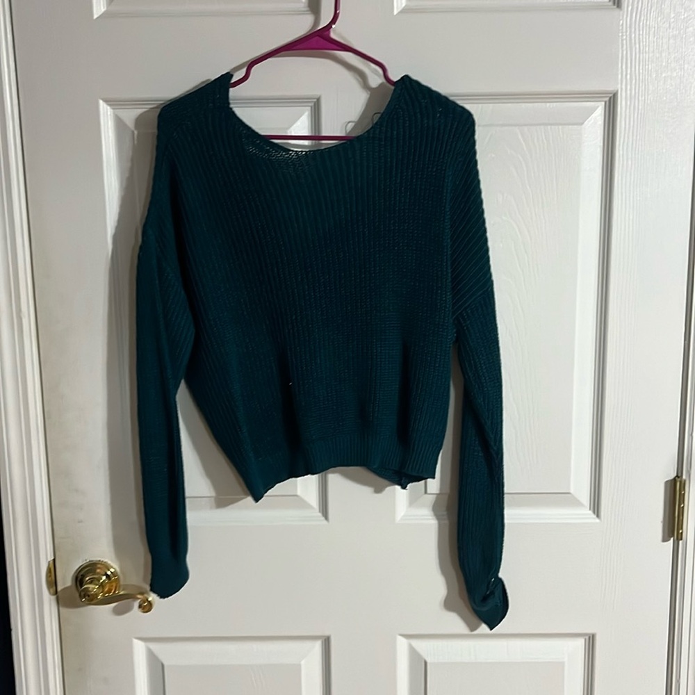 Open back sweater